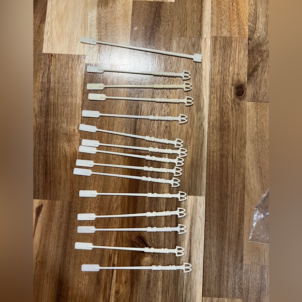 McDonalds Stir stick Coffee Stirrers Lot of 15 Vintage